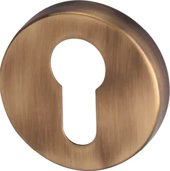 Dveřní kování KOMAS Štít dveřní kulatý, bronz FAB