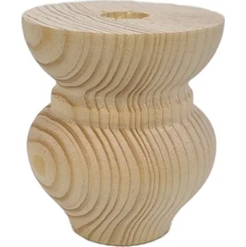 Nábytkové kování TS Noha soustružená dřevěná typ 1 smrk