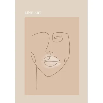 Plakát Plakát, Obraz - Beige face, Veronika Boulová