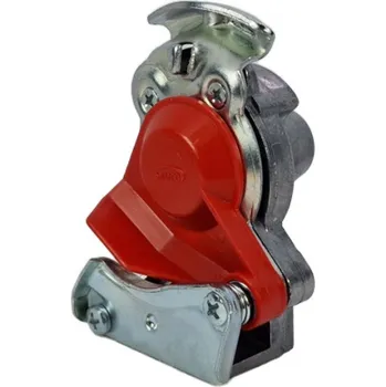 Příslušenství ke kompresoru TS Spojka vzduchová M22x1,5 plnící okruh (červená) pro tahače, s ventilem