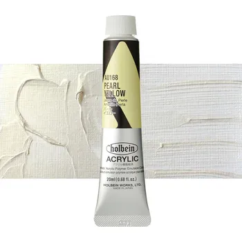 Vodová barva Akrylová barva Holbein Heavy Body - Pearl Yellow Balení: 20 ml