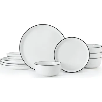 Sada nádobí Sada porcelánového nádobí Limestone bílá