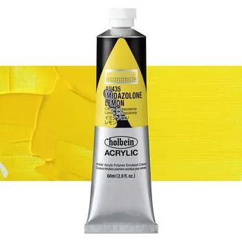 Vodová barva Akrylová barva Holbein Heavy Body - Imidazolone Lemon Balení: 60 ml