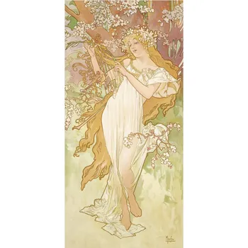 Plakát Plakát, Obraz - The Seasons: Spring (1896), Alfons Mucha