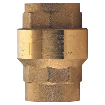Mosazná zpětná klapka plnoprůtočná kónická 5/4"