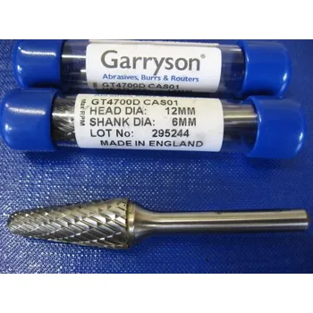 Fréza Technická fréza tvrdokovová kuželová s radiusem GT4700D- 12 CSN 229310 Garryson