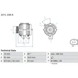 generátor BOSCH 0 986 080 810