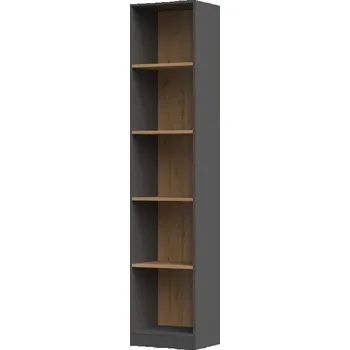 Obývací pokoj Knihovna Malvína 40 antracit/dub artisan