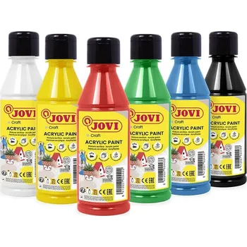 Speciální výtvarná barva Aktylové barvy JOVI DECOR - 6 x 250 ml