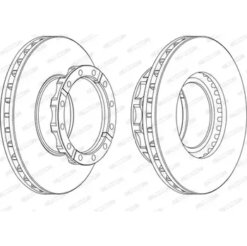 Brzdový kotouč FERODO Brzdový kotouč PREMIER - 432 mm FE FCR254A + DOPRAVA ZDARMA!