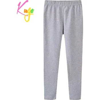 Dívčí legíny Kugo TM7211 šedý melír (jednobarevné dívčí legíny)