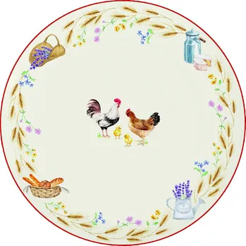 Talíř Easy Life, Itálie Easy Life - Porcelánový jídelní talíř Country Life - 27 cm Barva: jako na obrázku