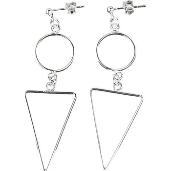 Náušnice Oriental stříbrné minimalistické náušnice Trojúhelník