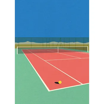Plakát Plakát, Obraz - Tennis Court In the Desert, Rosi Feist