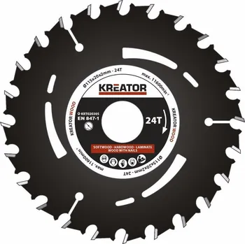 Pilový kotouč KREATOR KRT020305 115 x 20 x 2 mm 24 zubů