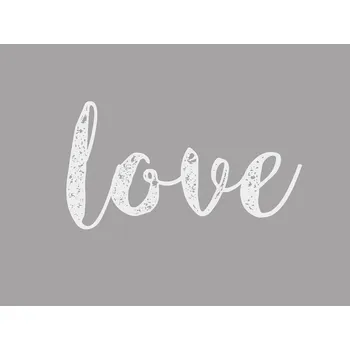 Plakát Plakát, Obraz - Cursive grey love, Finlay & Noa