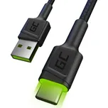 Green Cell KABGC06 USB kabel 1,2 m USB A USB C Černá