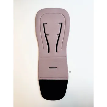 Kidiloo Univerzální podložka do kočárku, žebrovaný úplet ružová