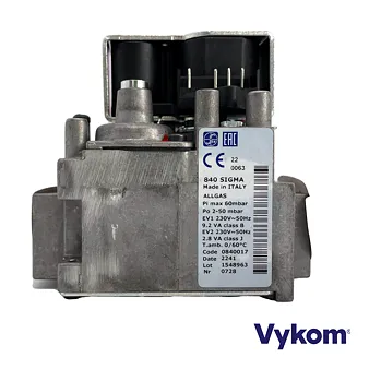 Příslušenství ke kotli Plynový ventil SIT 840 Sigma ,230V,2-50 mbar, možná náhrada za SIT 830037, kód: 0840017