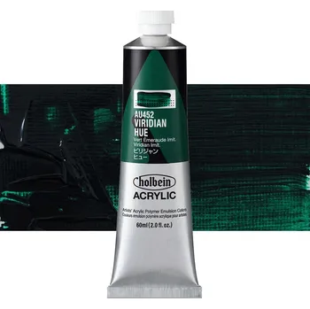 Vodová barva Akrylová barva Holbein Heavy Body - Viridian Hue Balení: 60 ml