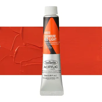 Vodová barva Akrylová barva Holbein Heavy Body - Cadmium Red Light Balení: 20 ml