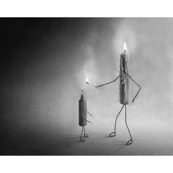 Plakát Plakát, Obraz - Baptism of fire, Giorgio Toniolo