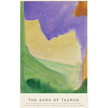 Plakát Plakát, Obraz - The Aura of Taurus (Astrology, Spirituality & Zodiac Series)