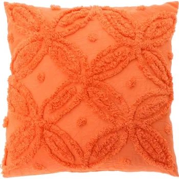 Dekorativní polštářek Dekorativní polštář Yaron s plastickým vzorem oranžový oranžová 45x45