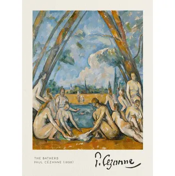 Plakát Plakát, Obraz - The Bathers - Paul Cézanne