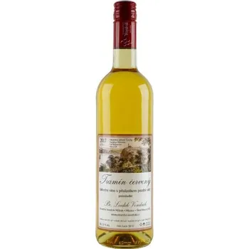 Víno Tramín červený 2017, pozdní sběr, Vinařství Vondrák Mělník, polosladké