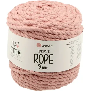 YarnArt Macrame Rope 792 starorůžový 9 mm