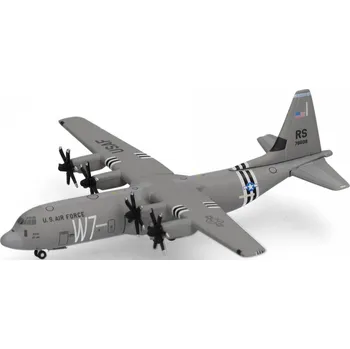 Plastikový model Herpa - Lockheed C-130J-30 Super Hercules, USAF, 37th Airlift Squadron, Ramstein Air Base, USA, 1/500