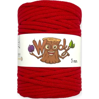 Příze Woody 5 mm - Červená