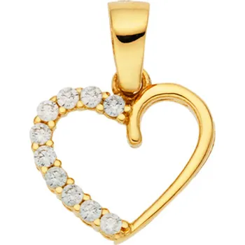 Přívěsek Bealio Zlatý přívěsek SRDCE 11 mm 04-00028-0020