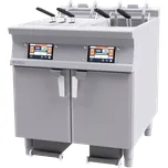 Fritéza elektrická 18+18 l automatická 7" displej, filtrace, zdvih | RM - F2/18-98ETDPS