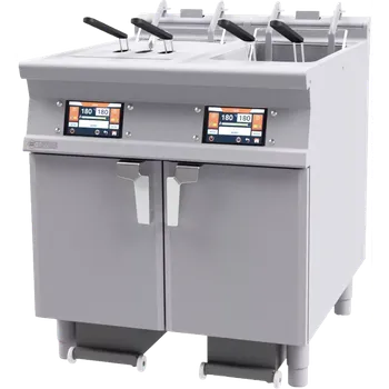 fritéza Fritéza elektrická 18+18 l automatická 7" displej, filtrace, zdvih | RM - F2/18-98ETDPS