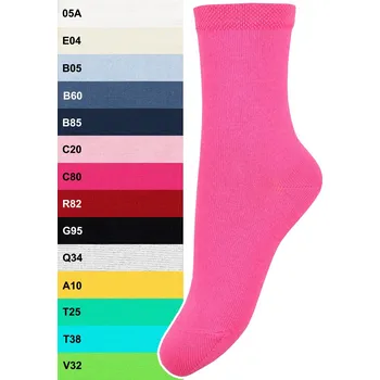 Dívčí oblečení WOLA Dětské ponožky w24.000 Barva: R82-červená, Velikost: 21-23(14-15)