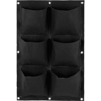 Pěstební box Rourke 6K - textilní květináč pro pěstování zeleniny - černý