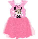 Minnie Mouse - licence Dívčí šaty - Minnie Mouse 5223B216, růžová Barva: Růžová, Velikost: 128-134