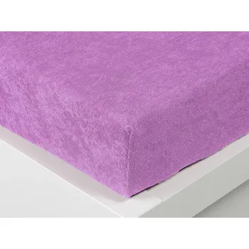 Prostěradlo XPOSE® Froté prostěradlo Exclusive - šeříkové 180x200 cm, Froté + Prodloužená možnost vrácení zboží do 50 dnů