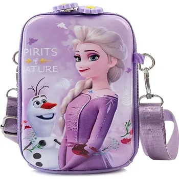 Frozen (Ledové království) Crossbody dívčí kabelka s dvěma zipy na motivy pohádky "Frozen" Barva: fialová 1