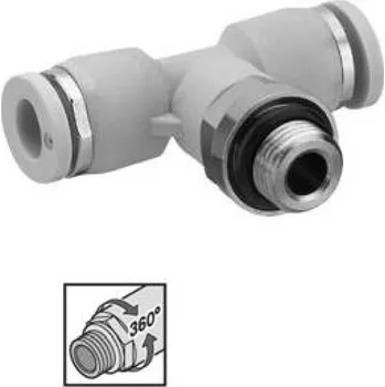 Příslušenství k zahradní technice Emerson / Aventics T-šroubení QR1-S-RTT G3/8x12 2122212380