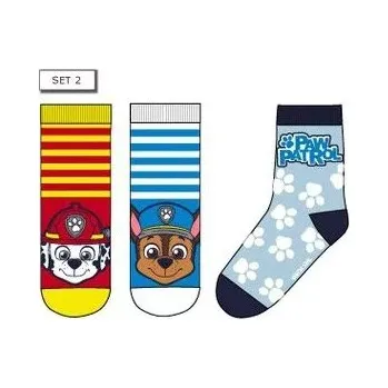 Disney Frozen Dětské ponožky Tlapková patrola 3 páry, různé velikosti Barva: Varianta B, Velikost: 23/26