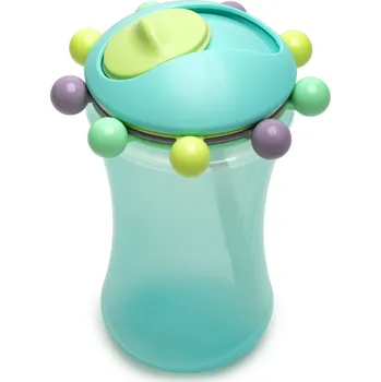 dětská jídelní sada Melii Hrneček s brčkem a počítadlem Barva: Modrá