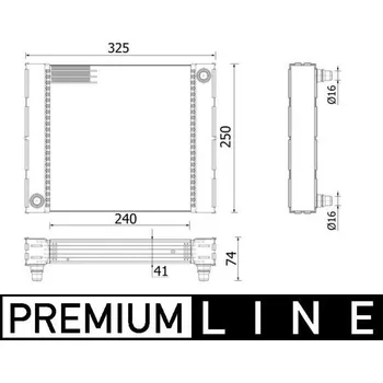 Chladič motoru Chladič, chlazení motoru MAHLE CR 940 000P