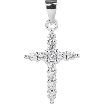 Přívěsek Bealio BEALIO Stříbrný přívěsek ZÁŘIVÝ KŘÍŽ 22 mm 03-12423-2429