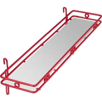 Drátěná police Drátěná police červená 10x50cm