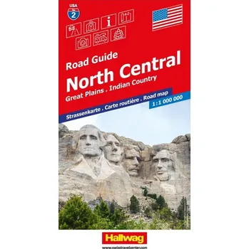 North Central Strassenkarte 1:1 Mio, Road Guide Nr. 2 - Hallwag Kümmerly+Frey AG