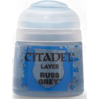 Olejová barva Citadel Layer Paint (Russ Grey) - krycí barva, šedá