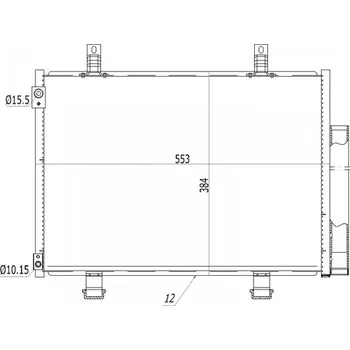 Výparník klimatizace HART Kondenzátor, klimatizace 619 533